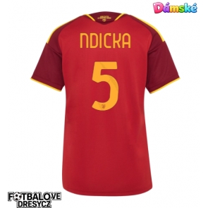 AS Roma Evan Ndicka #5 Dámské Domácí Dres 2026-27 Krátký Rukáv AS Roma Evan Ndicka #5 Dámské Domácí Dres 2026-27 Krátký Rukáv